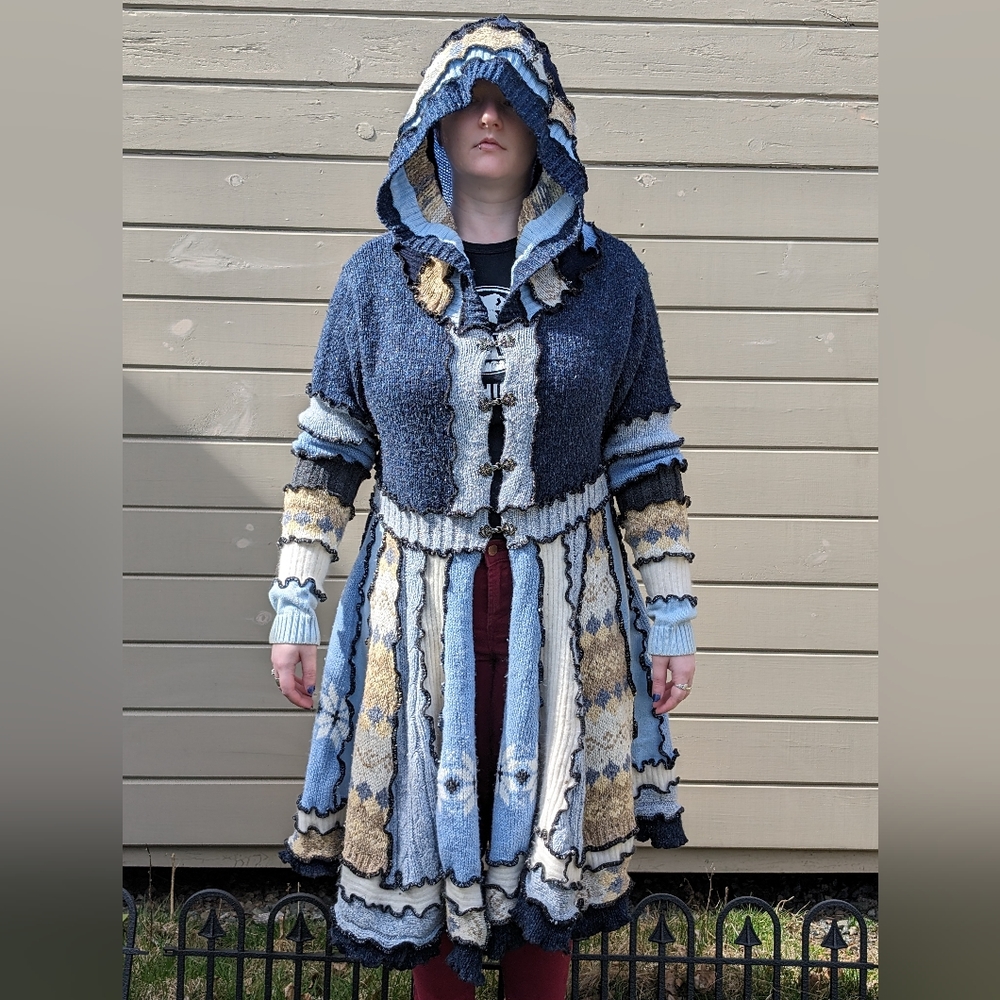 Upcycled Katwise Style Sweater Coat